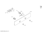 Схема №6 JB13AB50 с изображением Панель управления для духового шкафа Bosch 00704583