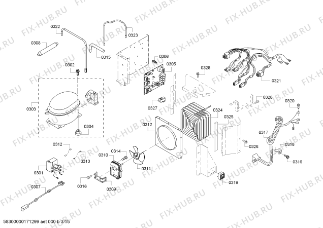 Схема №11 KBUDT4855E с изображением Винт для посудомойки Bosch 00628970