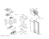 Схема №2 KSV52660NE с изображением Дверь для холодильника Bosch 00243338