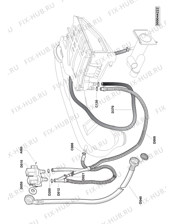 Схема №5 HWU085MBWG с изображением Электролиния для стиралки Whirlpool 481232178424