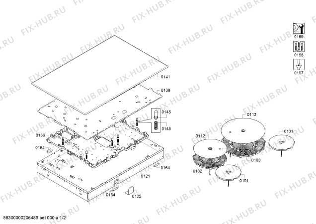 Схема №2 CIT304TB с изображением Стеклокерамика для плиты (духовки) Bosch 00716937