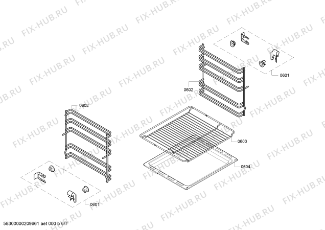 Схема №3 HXA050E20N с изображением Панель управления для духового шкафа Bosch 11026891