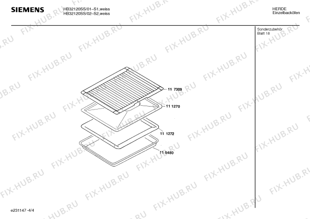 Взрыв-схема плиты (духовки) Siemens HB32120SS - Схема узла 04