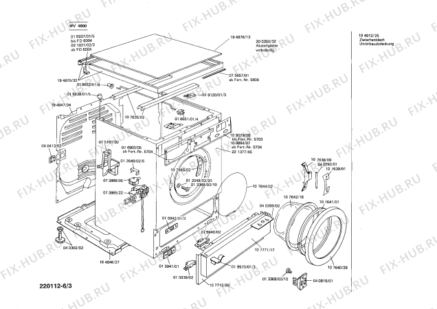 Схема №4 WV4810 SIWAMAT 481 с изображением Пленочная индикация для стиралки Siemens 00040967