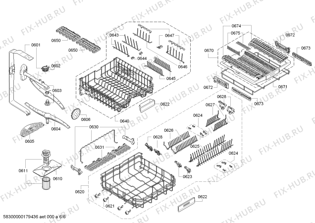 Схема №3 S41U69N1EU с изображением Дисплейный модуль для посудомоечной машины Bosch 00751114