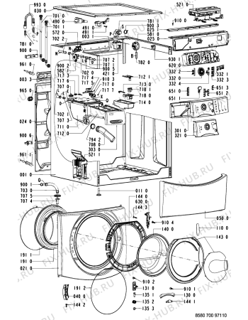 Схема №1 AKP 700 WT/GT с изображением Всякое для стиральной машины Whirlpool 481221478656