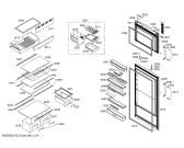 Схема №4 KDN36A78 с изображением Дверь для холодильной камеры Bosch 00246052