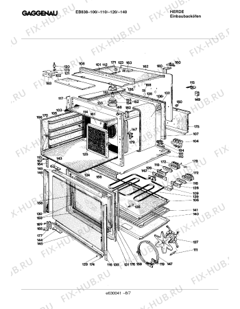 Схема №4 EB838110 с изображением Переключатель для духового шкафа Bosch 00157479