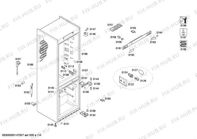 Схема №2 KG36NA53 с изображением Дверь для холодильника Siemens 00248515