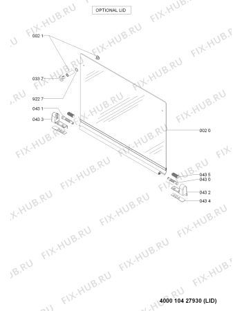 Схема №1 AKR 315/IX/01 с изображением Затычка для плиты (духовки) Whirlpool 481010400167