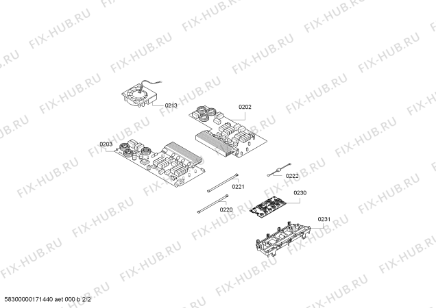 Схема №1 PIB651F17E IH6.1 - Standard с изображением Стеклокерамика для электропечи Bosch 00689662