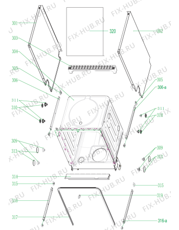 Схема №6 GV63214 (373774, WQP12-7311A) с изображением Панель управления для посудомоечной машины Gorenje 388282