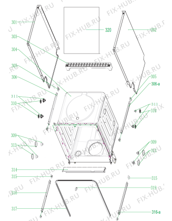 Взрыв-схема посудомоечной машины Gorenje GV63214 (373774, WQP12-7311A) - Схема узла 03