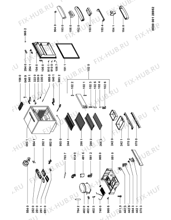 Схема №1 ARG590A1 (F091255) с изображением Руководство для холодильника Indesit C00354445