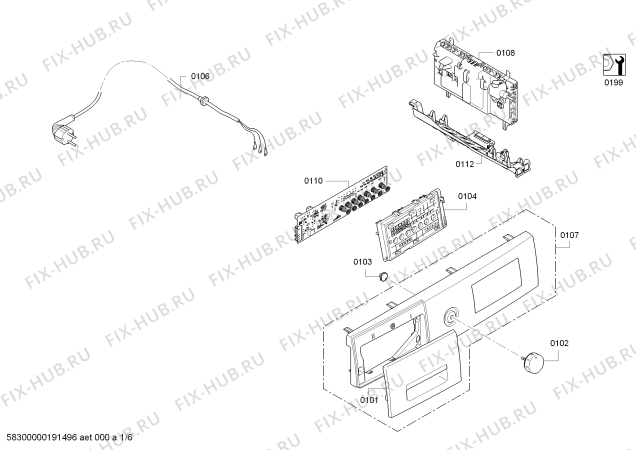 Схема №3 WTW874B8SN SelfCleaning Condenser с изображением Кабель для сушилки Bosch 00634062
