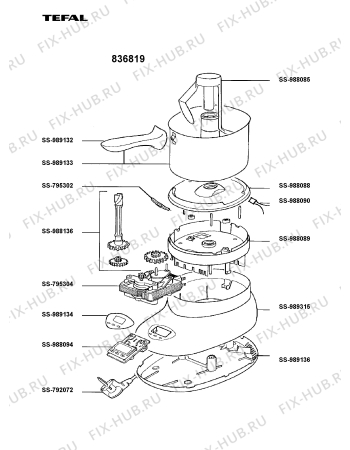 Схема №1 836813 с изображением Другое для кухонного измельчителя Tefal SS-988090