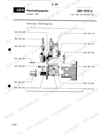 Взрыв-схема посудомоечной машины Aeg LAV2000 - Схема узла Section5