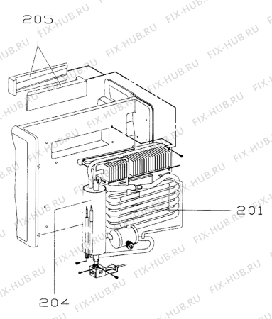 Взрыв-схема холодильника Electrolux RC2000-24 - Схема узла Cooling Appliance