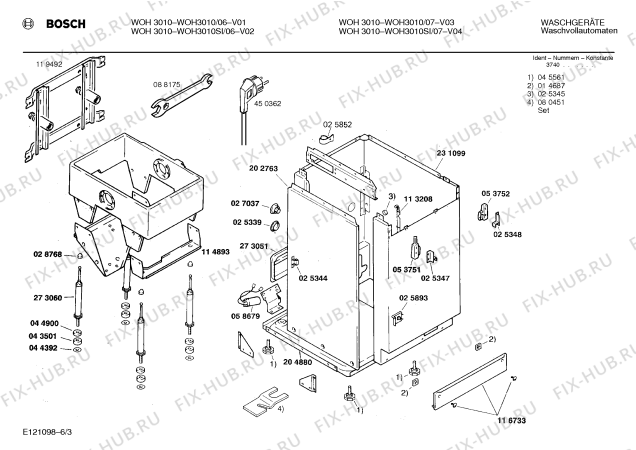 Схема №3 V45234 V452 с изображением Адаптер Bosch 00050011