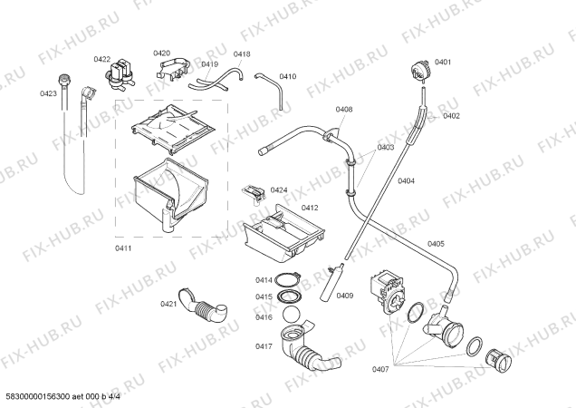 Схема №3 WS10X262PL iQ300 с изображением Кнопка для стиралки Siemens 00628798