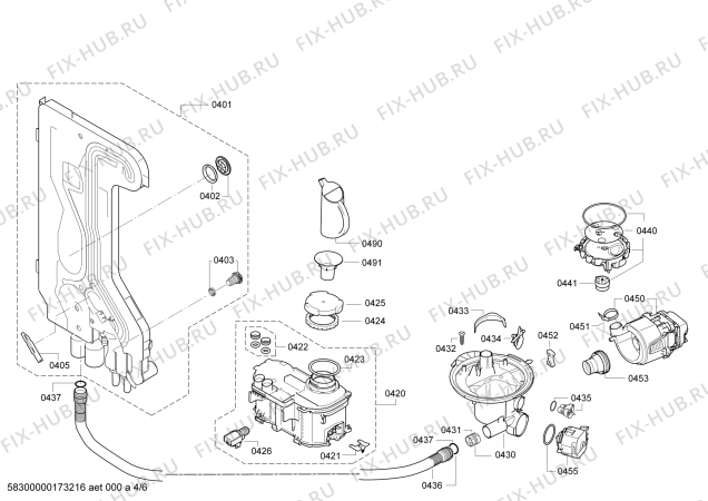 Схема №5 SMS40D62EU с изображением Панель управления для посудомойки Bosch 00748436