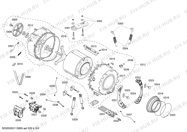 Схема №2 WFMC640SUC Nexxt Premium с изображением Дверь для стиралки Bosch 00243786