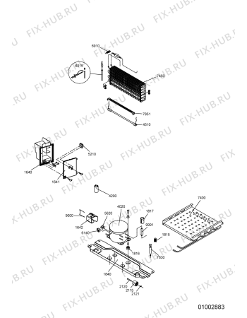 Схема №1 WSR 12 IX с изображением Колёсико для холодильной камеры Whirlpool 482000002103