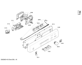 Схема №2 SGS85E22EU с изображением Передняя панель для посудомойки Bosch 00665972