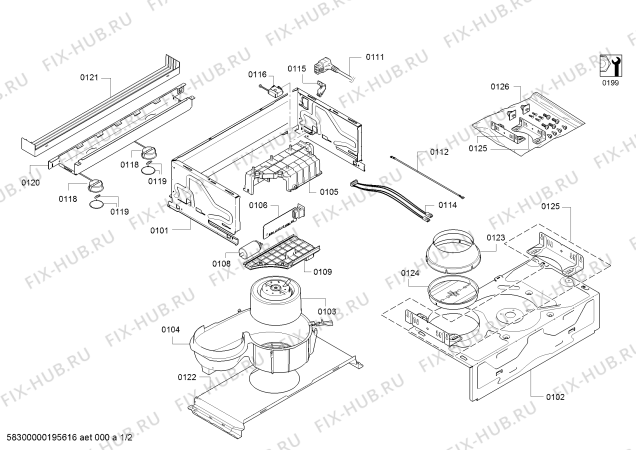 Схема №2 DFL094W52 Bosch с изображением Уголок для вытяжки Bosch 12014116