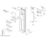 Схема №3 KAD62V40AU с изображением Дверь для холодильника Bosch 00249944