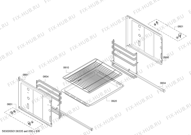 Схема №3 3HB528XI с изображением Панель управления для духового шкафа Bosch 00673867