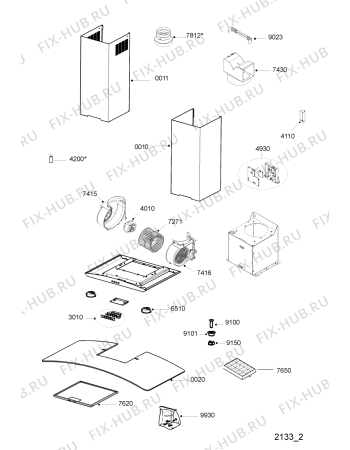 Схема №1 AKR 918 IX с изображением Спецнабор для вентиляции Whirlpool 480122102036