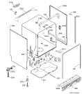 Схема №1 F999709M0P с изображением Держатель для электропосудомоечной машины Aeg 1172379123
