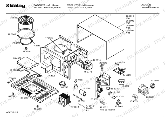 Схема №1 3WG2127A с изображением Ручка выбора программ для микроволновки Bosch 00174414