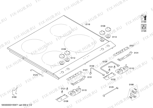 Схема №1 VI270114 GA.4I.70.KB.X.X.Bas с изображением Индукционная конфорка для плиты (духовки) Bosch 00678612
