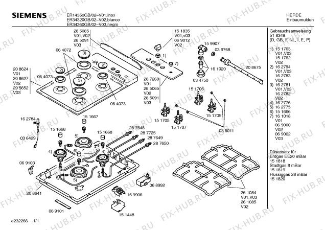 Схема №1 ER34250IL с изображением Панель для электропечи Siemens 00287269