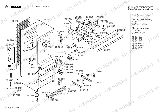 Схема №3 F6542 с изображением Стеклянная полка для холодильной камеры Bosch 00283581