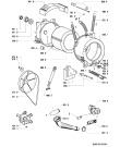 Схема №1 AWP 093 с изображением Ручка (крючок) люка для стиральной машины Whirlpool 481249878422