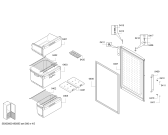 Схема №3 KGN39AW18R Gold Edition с изображением Дверь для холодильной камеры Bosch 00714259