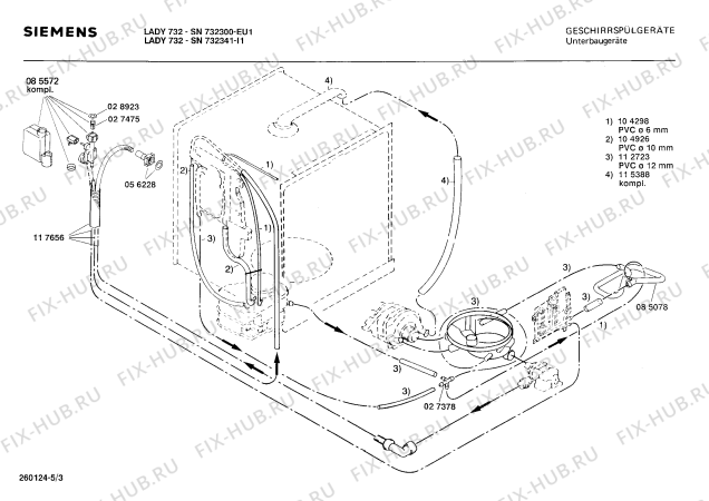 Схема №4 SN730341 с изображением Кнопка для посудомоечной машины Siemens 00027550