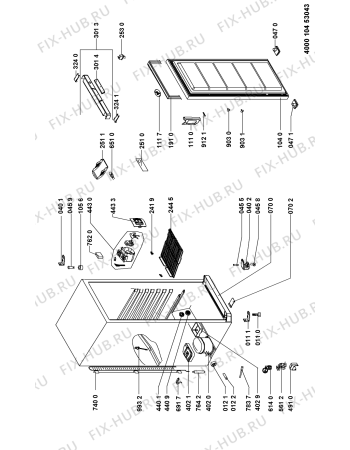 Схема №1 ACO 050 с изображением Кулер для холодильника Whirlpool 481050319422
