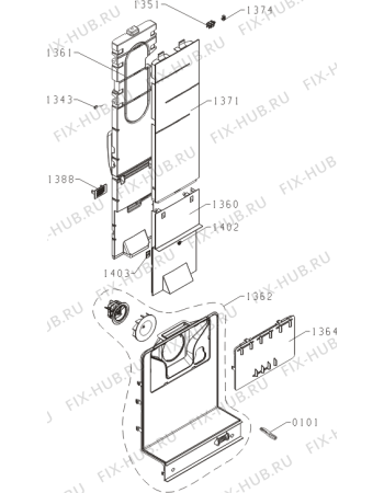 Взрыв-схема холодильника Gorenje NRC6192TW (513770, HZF3369E) - Схема узла 04