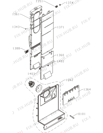 Взрыв-схема холодильника Gorenje NRK6192TX (444555, HZF3369E) - Схема узла 04