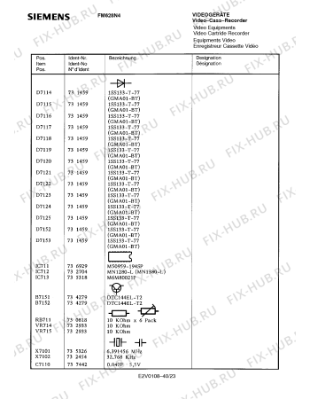 Схема №27 FM623K4 с изображением Сервисная инструкция для моноблока Siemens 00535341