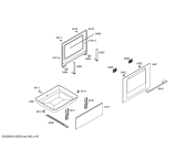 Схема №1 P1HCB21325 с изображением Ручка управления духовкой для плиты (духовки) Bosch 00611523