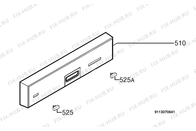 Взрыв-схема посудомоечной машины Aeg Electrolux F65013IM - Схема узла Command panel 037