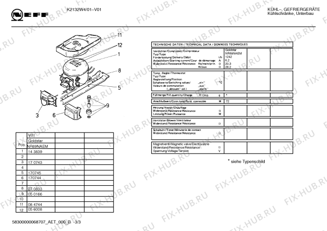 Схема №3 K2132W4 с изображением Поднос для холодильной камеры Bosch 00439056