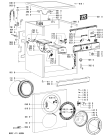 Схема №2 AWO/D 41425 S с изображением Модуль (плата) для стиральной машины Whirlpool 480111100149