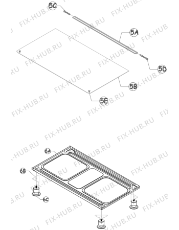 Схема №4 K9200AX (304657, 9422NGSWH) с изображением Керамическая поверхность для духового шкафа Gorenje 384111