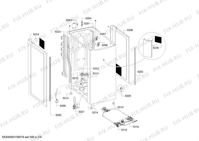 Схема №2 WP08T322IT с изображением Силовой модуль для стиралки Siemens 00706830